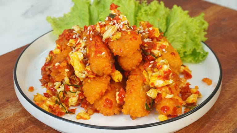 Kriuk Nugget Stick Tumis Daun Jeruk