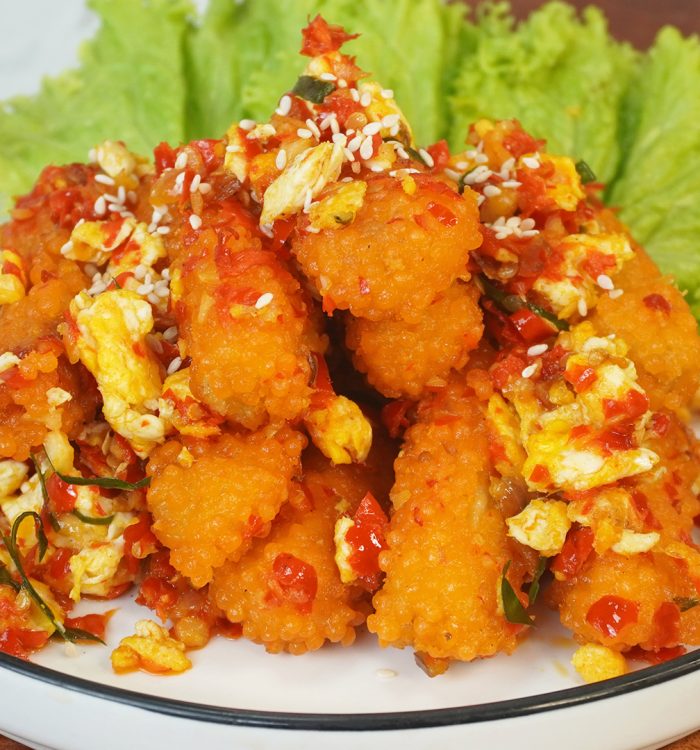 Kriuk Nugget Stick Tumis Daun Jeruk