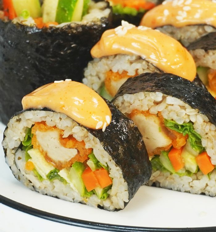 Sushi Roll dengan Kriuk Nugget Stick